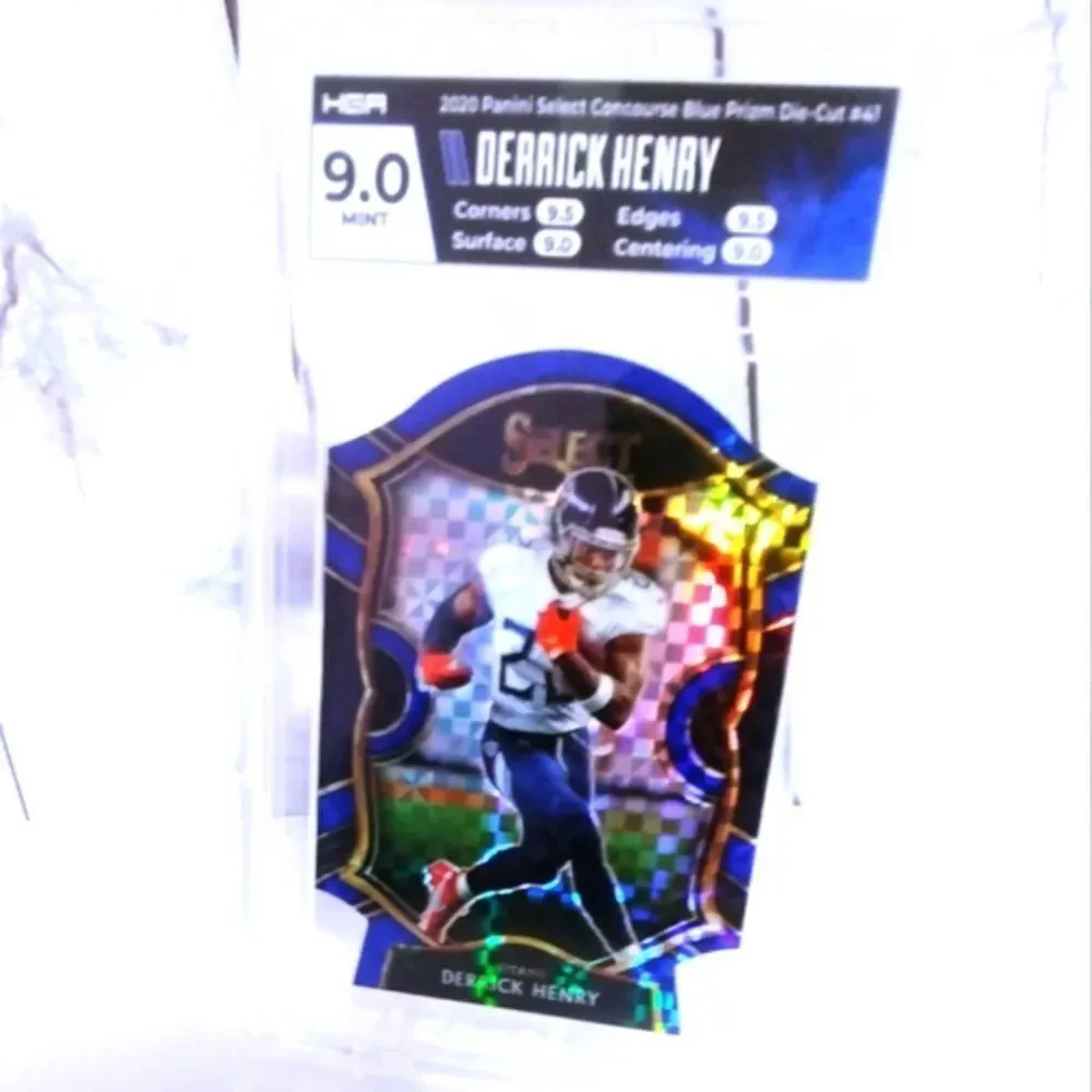 2020 Panini Select Derrick Henry Concourse Blue Prizm Checkerboard HGA 9